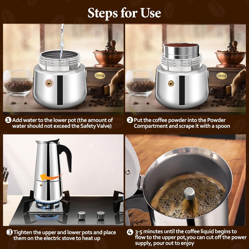 Caffettiera Moka da 6 Tazze in - Quality Coffee Equipment recensione e prezzo